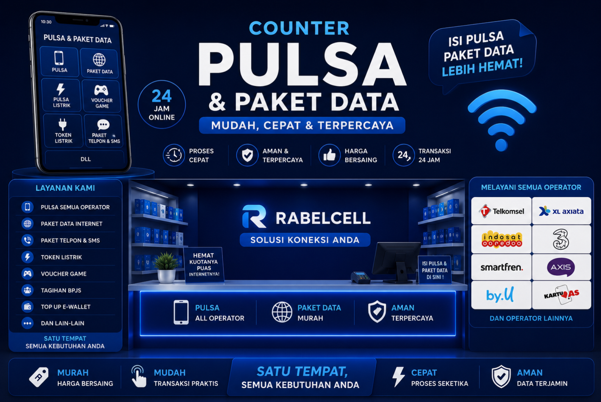 Jual Pulsa & Paket Data All Operator